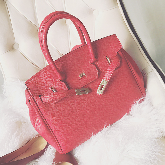 新款拉链铂金包