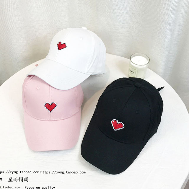 少女爱心蝴蝶结棒球帽