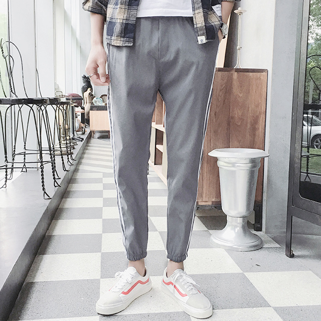 夏季收脚休闲裤