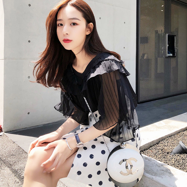 珊珊气质甜美雪纺衫