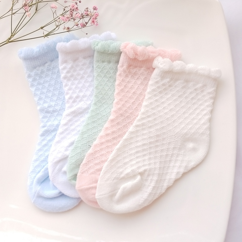 网眼夏季宝宝船袜