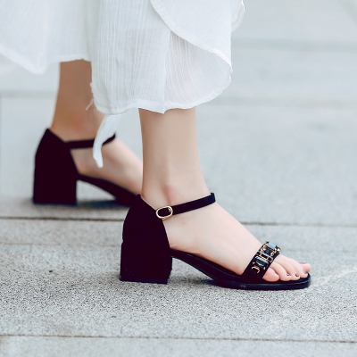 仙女一字扣带软妹凉鞋