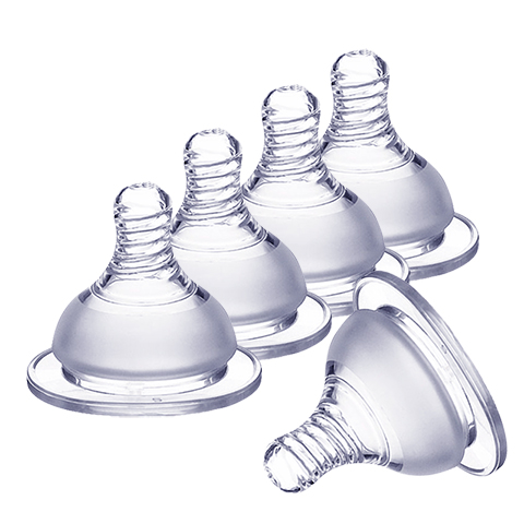 5只装婴儿童标准口径奶嘴