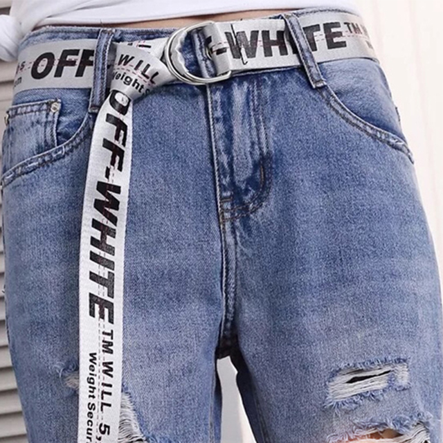 简约休闲百搭字母腰带