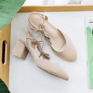 夏季新款包头高跟单鞋