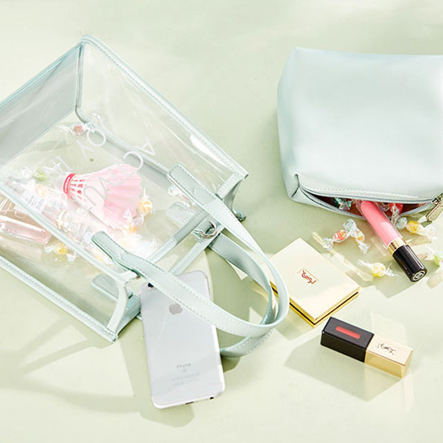阿季透明包包单肩斜挎小包