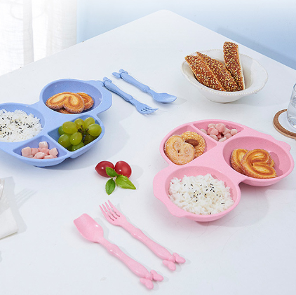 嘻儿堡儿童餐盘叉勺套装