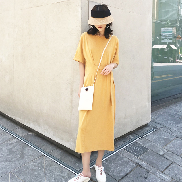 小宜定制慵懒风连衣裙