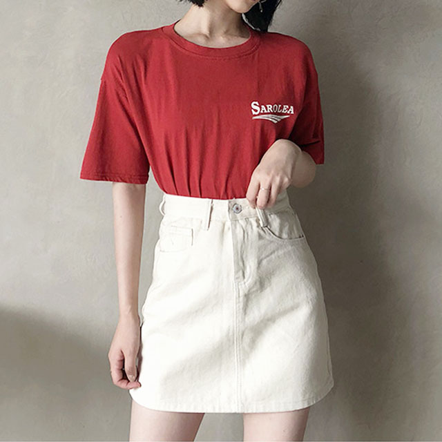 Abby高腰牛仔半身裙