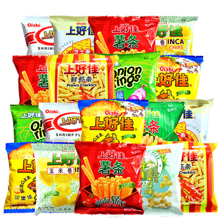 12包上好佳鲜虾片零食大礼包