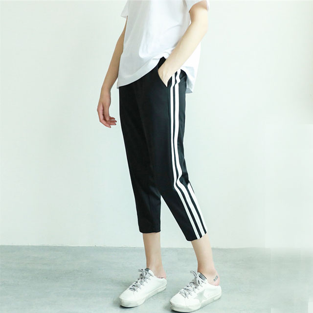 嘻哈bf薄款运动裤