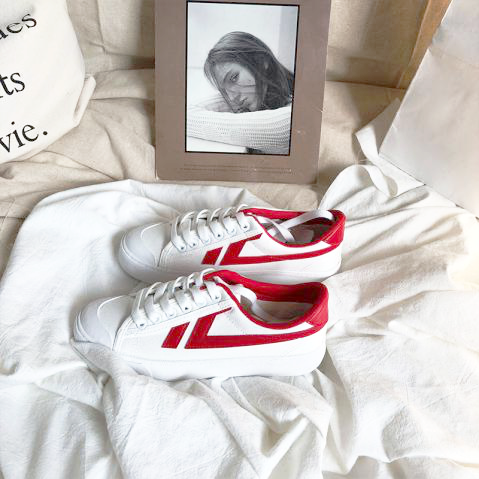 ins港风原宿ulzzang帆布鞋