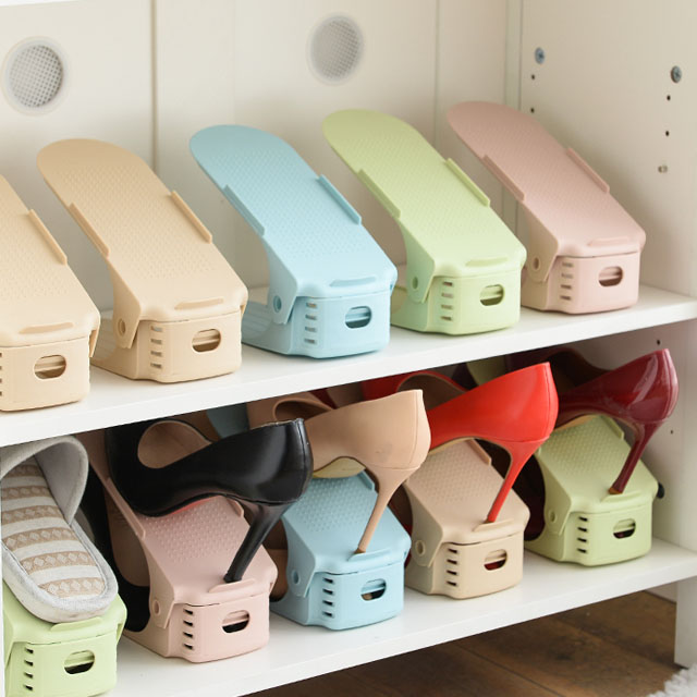 可调节双层鞋托收纳神器