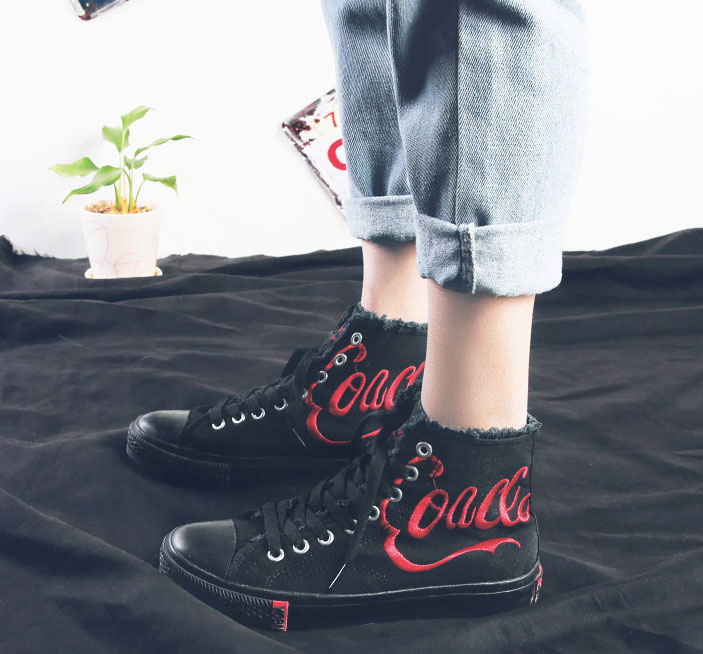 百搭原宿高帮板鞋