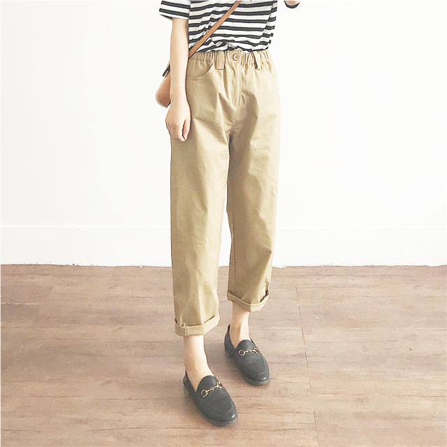 muzi帅气BF风工装休闲裤