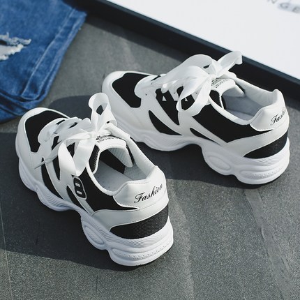 韩版网红运动平底老爹鞋