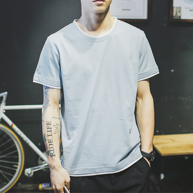 夏季日系休闲简约短袖t恤