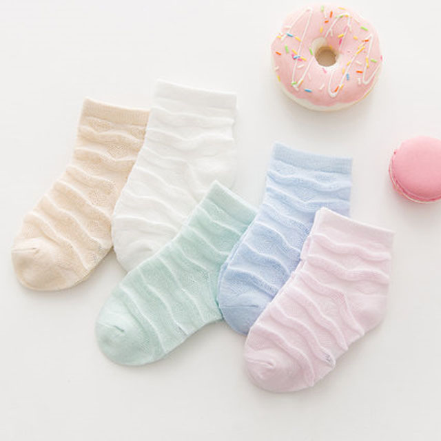 夏季薄款儿童纯棉船袜