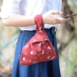 日式和风套结手腕袋