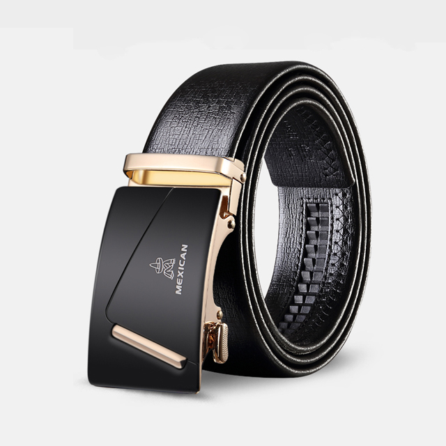 稻草人男士自动扣真皮腰带