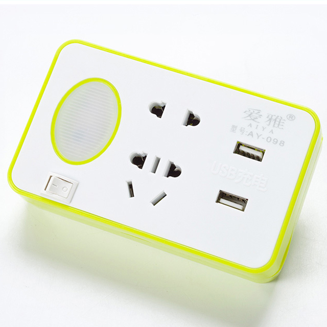 带USB充电小夜灯插座