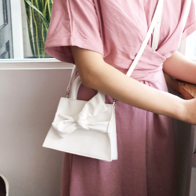 韩版蝴蝶结少女腰包 