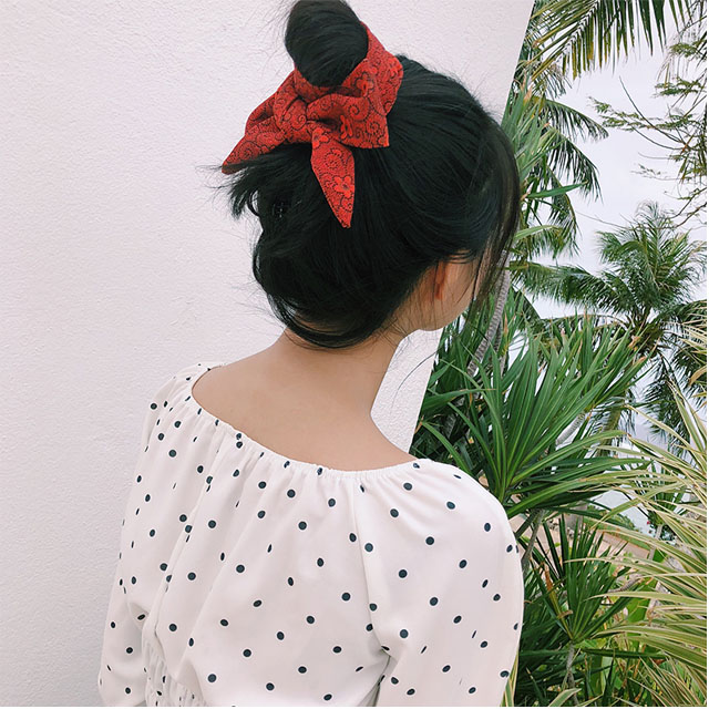 布艺百搭宽边发带