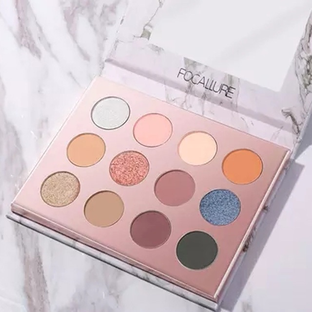 菲鹿儿大理石十二色眼影盘