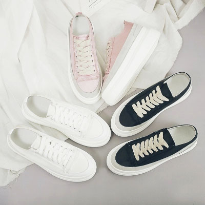 厚底内增高小白鞋