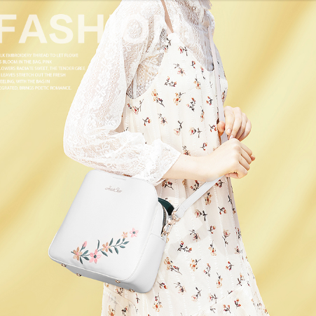 韩版百搭小清新单肩包