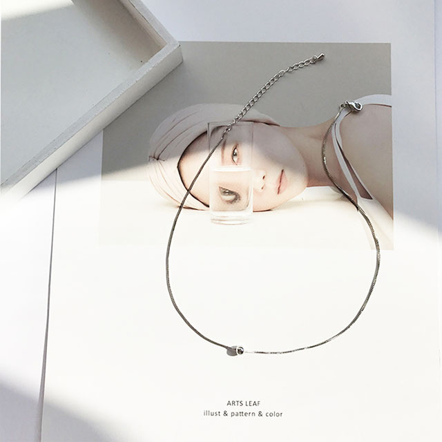 简约小圆珠森系锁骨链