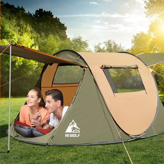 帐篷户外3-4人全自动防雨