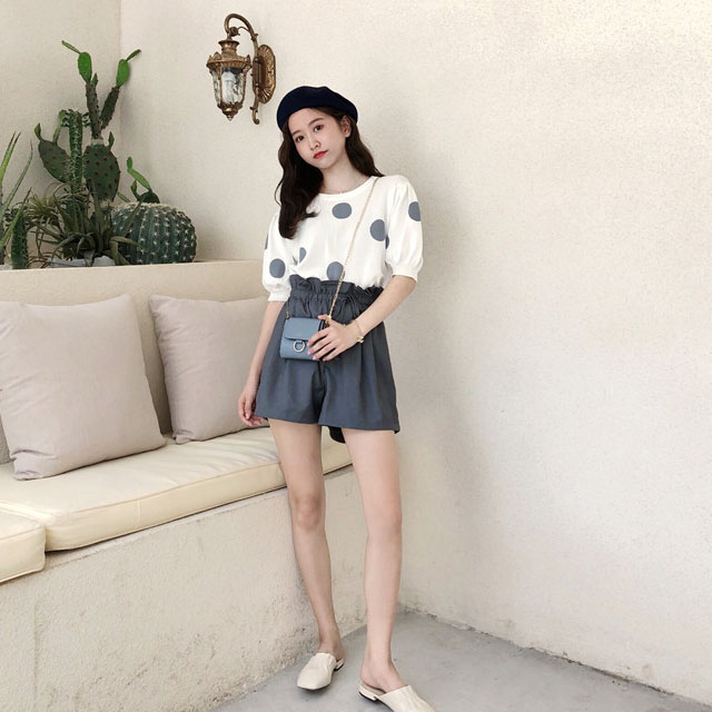 学生宽松气质小西裤