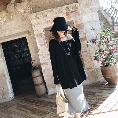 新款棉麻连帽t恤