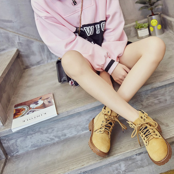 韩版百搭复古短靴