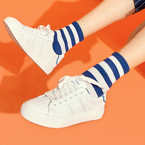 韩版百搭贝壳头小白鞋