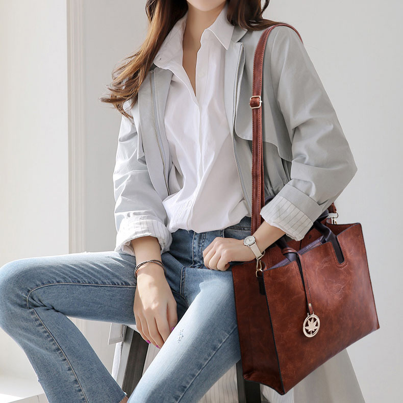 复古简约手提包