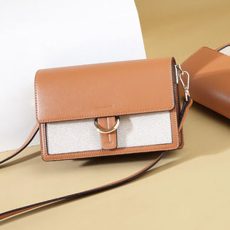 港风时尚斜跨小方包