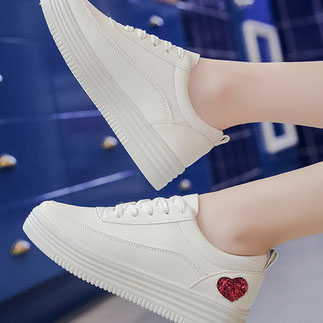 韩版百搭厚底帆布鞋