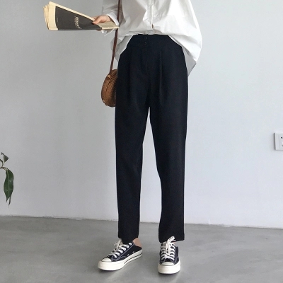 宽松百搭显瘦休闲萝卜裤