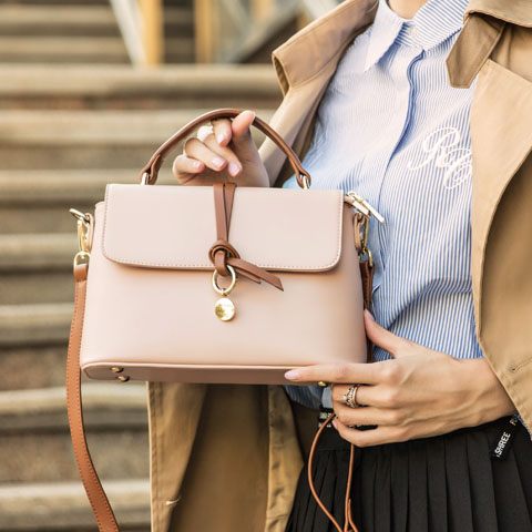 韩版百搭简约手提包