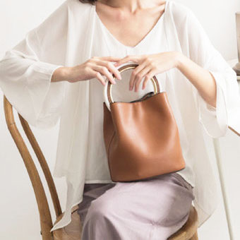 韩版简约牛皮手提包