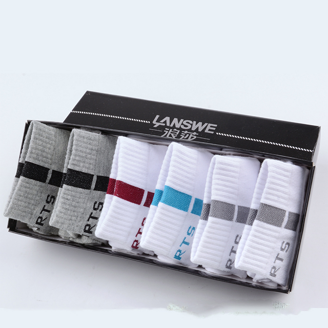 6双装浪莎男士纯棉短袜