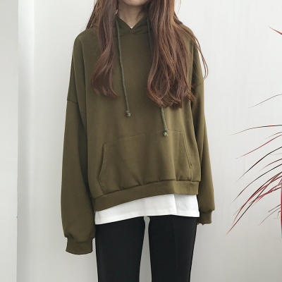 短款连帽卫衣