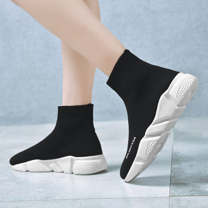 秋季百搭高帮袜子鞋