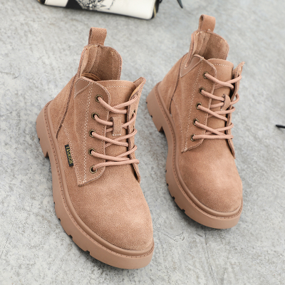 韩版百搭chic英伦风马丁靴