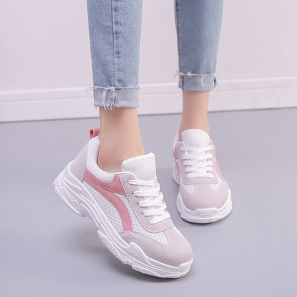 韩版百搭厚底透气单鞋