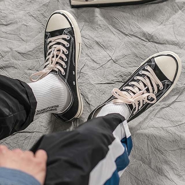 ins同款低帮帆布鞋