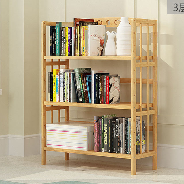 简易实木多层书架