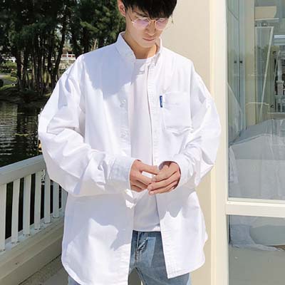 BANGBOY港风工装白衬衫